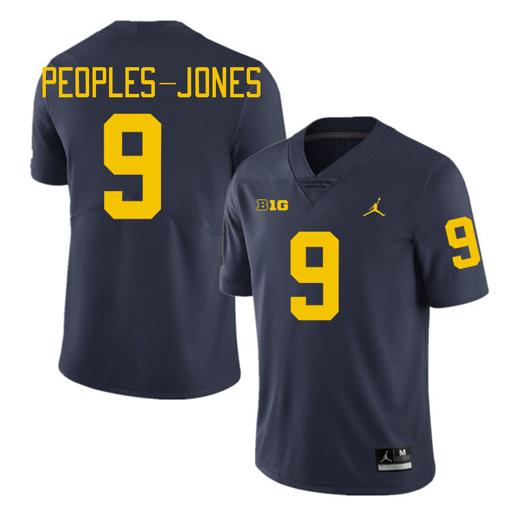 Donovan Peoples-Jones Michigan Jersey,Michigan Wolverines #9 Donovan Peoples-Jones Jersey Youth-Navy